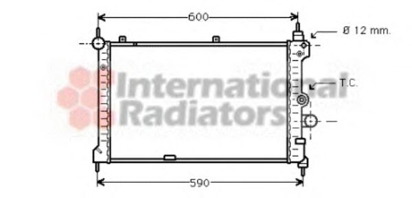 Radiator, engine cooling 37002127