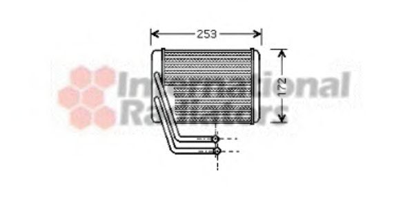 Permutador de calor, aquecimento do habitáculo 82006144
