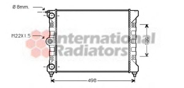 Radiator, engine cooling 58002039
