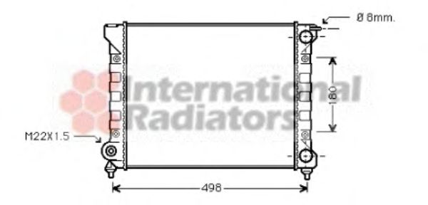 Radiator, engine cooling 58002040