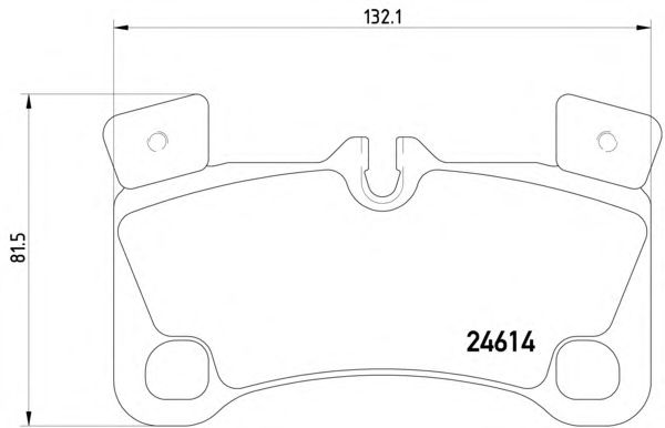 Brake Pad Set, disc brake 2461401