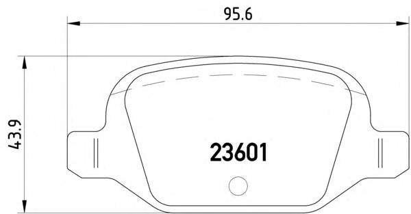 Комплект тормозных колодок, дисковый тормоз 2360102