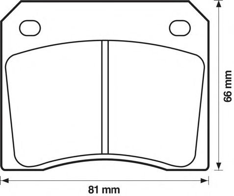 Brake Pad Set, disc brake 571532J