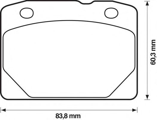 Brake Pad Set, disc brake 571202B