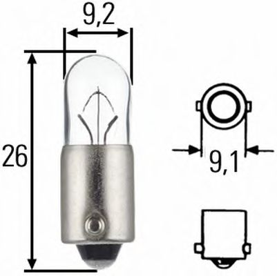 Bulb, indicator; Bulb, interior light; Bulb, park-/position light; Bulb, contour-/marker light; Bulb; Bulb, position-/marker light; Bulb, interior light 8GP 002 067-241
