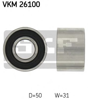 Deflection/Guide Pulley, timing belt VKM 26100