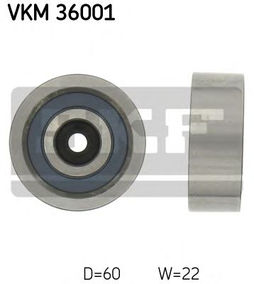 Deflection/Guide Pulley, v-ribbed belt VKM 36001