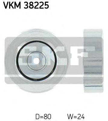 Deflection/Guide Pulley, v-ribbed belt VKM 38225