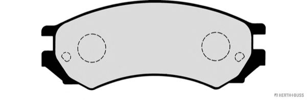 Комплект тормозных колодок, дисковый тормоз J3601050