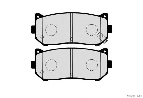 Kit de plaquettes de frein, frein à disque J3610301
