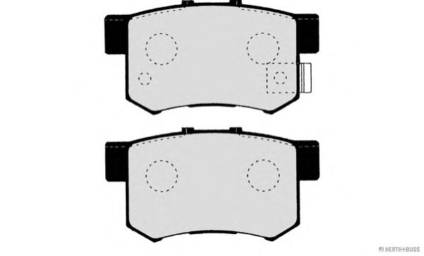 Комплект тормозных колодок, дисковый тормоз J3614009