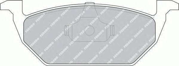 Комплект тормозных колодок, дисковый тормоз FDB1094