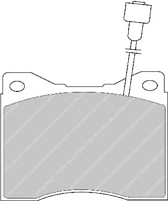 Комплект тормозных колодок, дисковый тормоз FDB426