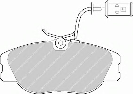 Комплект тормозных колодок, дисковый тормоз FDB542