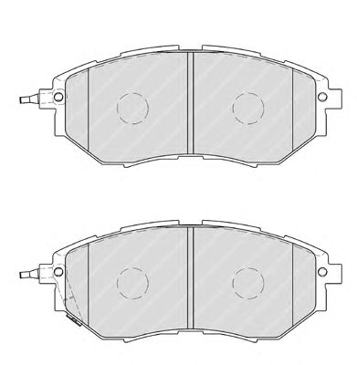 Комплект тормозных колодок, дисковый тормоз FDB1984