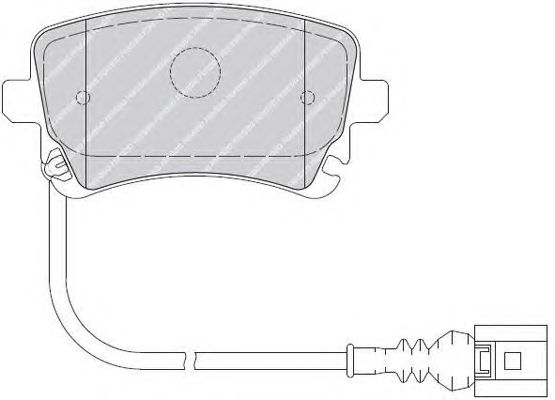 Комплект тормозных колодок, дисковый тормоз FSL1644