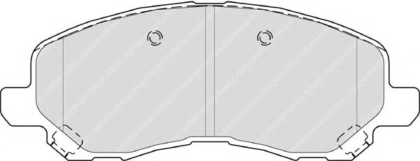 Комплект тормозных колодок, дисковый тормоз FDB4388