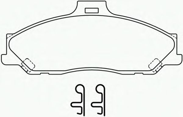 Комплект тормозных колодок, дисковый тормоз P 24 051