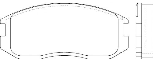 Комплект тормозных колодок, дисковый тормоз P 54 015