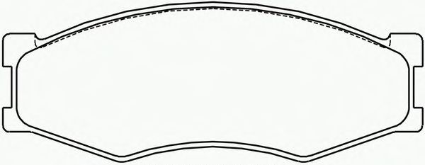 Комплект тормозных колодок, дисковый тормоз P 56 014