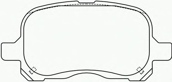 Комплект тормозных колодок, дисковый тормоз P 83 044