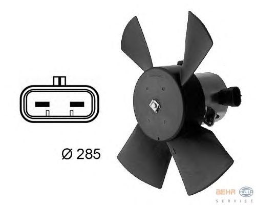 Вентилятор, охлаждение двигателя 8EW 009 158-701