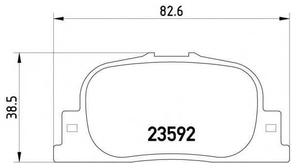 Комплект тормозных колодок, дисковый тормоз MDB2084