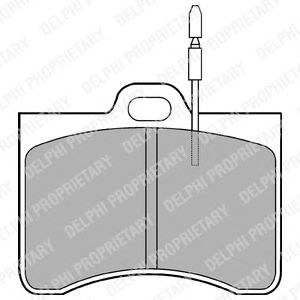 Комплект тормозных колодок, дисковый тормоз LP114