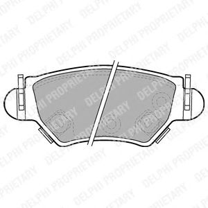 Brake Pad Set, disc brake LP1553