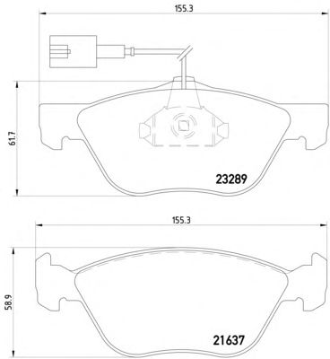 Комплект тормозных колодок, дисковый тормоз 8DB 355 007-931