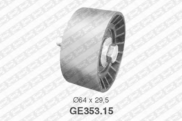 Deflection/Guide Pulley, timing belt GE353.15