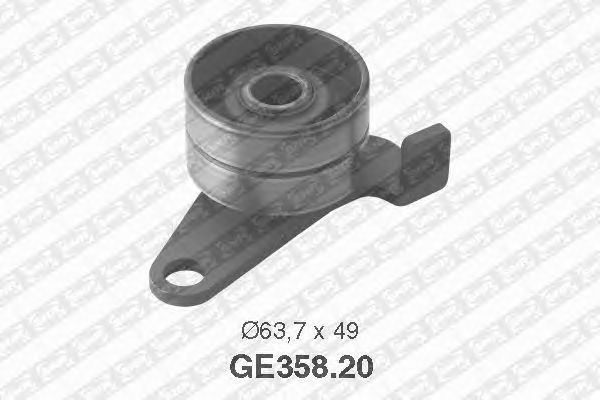 Deflection/Guide Pulley, timing belt GE358.20