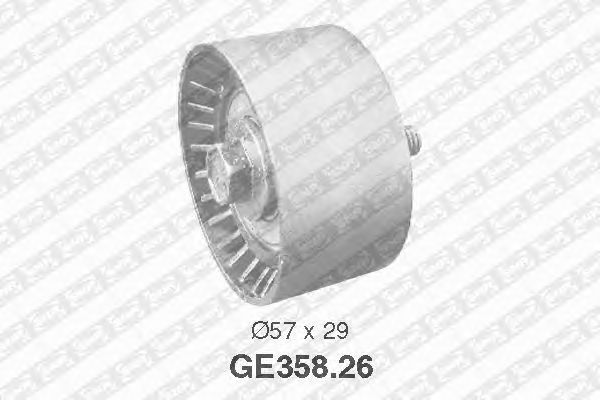 Deflection/Guide Pulley, timing belt GE358.26