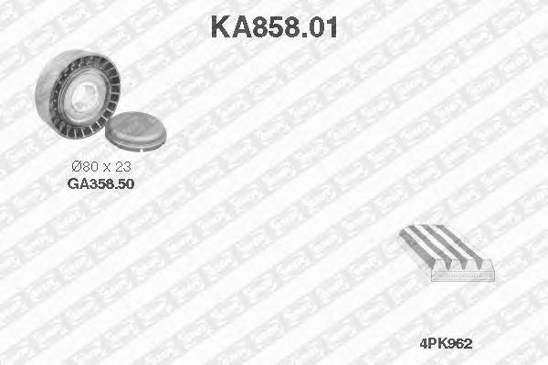 Поликлиновой ременный комплект KA858.01