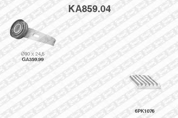 Поликлиновой ременный комплект KA859.04