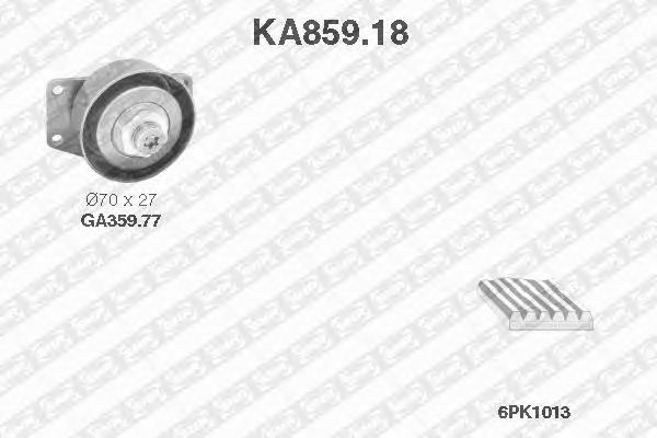Поликлиновой ременный комплект KA859.18