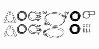 Mounting Kit, exhaust system 82 12 2822