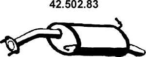 Глушитель выхлопных газов конечный 42.502.83