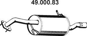Глушитель выхлопных газов конечный 49.000.83