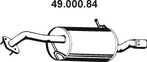 Глушитель выхлопных газов конечный 49.000.84