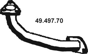 Труба выхлопного газа 49.497.70