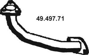 Труба выхлопного газа 49.497.71