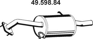 Глушитель выхлопных газов конечный 49.598.84
