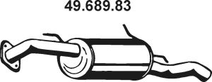 Глушитель выхлопных газов конечный 49.698.83