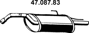 Глушитель выхлопных газов конечный 47.087.83