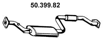 Средний глушитель выхлопных газов 50.399.82