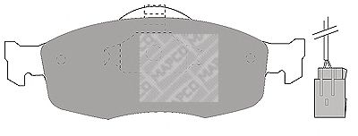 Комплект тормозных колодок, дисковый тормоз 6369
