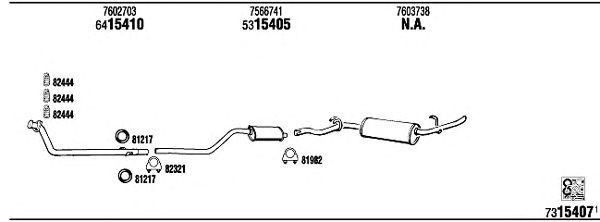 Exhaust System FI63006
