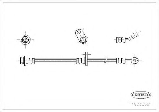 Tubo flexible de frenos 19033561