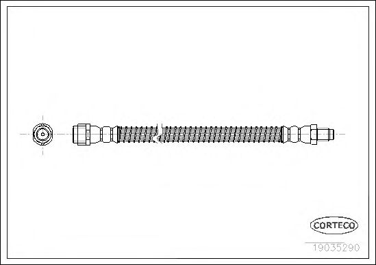 Tubo flexible de frenos 19035290